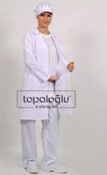 Topaloğlu Tekstil - Topaloğlu Önlük, Gizli Çıt Çıt - Beyaz